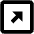Triangle Arrow Diagonal Up Right Square Icon from Outlined Line - Material Pro Set