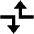 Triangle Arrow Dodge Alt Icon from Outlined Line - Material Pro Set