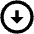 Triangle Arrow Down Circle Icon from Outlined Line - Material Pro Set