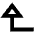 Triangle Arrow Left Up Icon from Outlined Line - Material Pro Set
