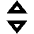 Triangle Arrow Move Vertical Icon from Outlined Line - Material Pro Set