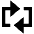 Triangle Arrow Reload Horizontal Alt Icon from Outlined Line - Material Pro Set