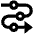 Triangle Arrow Roadmap Icon from Outlined Line - Material Pro Set