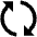 Triangle Arrow Synchronize Icon from Outlined Line - Material Pro Set