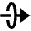 Triangle Arrow Through Elipse Right Icon from Outlined Line - Material Pro Set