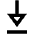 Triangle Arrow To Bottom Icon from Outlined Line - Material Pro Set