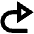 Triangle Arrow Turn Forward Icon from Outlined Line - Material Pro Set