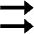 Triangle Double Triangle Arrow Right Icon from Outlined Line - Material Pro Set