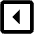 Triangle Left Square Icon from Outlined Line - Material Pro Set