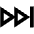 Fast Forward Alt Icon from Outlined Line - Material Pro Set