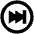 Fast Forward Circle Alt Icon from Outlined Line - Material Pro Set