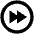 Fast Forward Circle Icon from Outlined Line - Material Pro Set