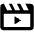 Movie Play Icon from Outlined Line - Material Pro Set