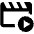 Movie Play Alt Icon from Outlined Line - Material Pro Set