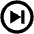 Skip Next Circle Icon from Outlined Line - Material Pro Set