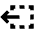 Track Select Left Tool Icon from Outlined Line - Material Pro Set