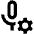 Voice Mail Setting Gear Icon from Outlined Line - Material Pro Set