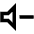 Volume Decrease Icon from Outlined Line - Material Pro Set