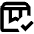 Box Approved Icon from Outlined Line - Material Pro Set
