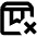 Box Remove Icon from Outlined Line - Material Pro Set