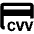 Credit Card Cvv Icon from Outlined Line - Material Pro Set