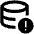 Database Alert Icon from Outlined Line - Material Pro Set