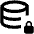 Database Lock Icon from Outlined Line - Material Pro Set