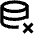 Database Remove Icon from Outlined Line - Material Pro Set