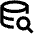 Database Search Icon from Outlined Line - Material Pro Set