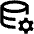 Database Setting Gear Icon from Outlined Line - Material Pro Set