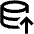 Database Upload Icon from Outlined Line - Material Pro Set