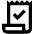 Receipt Long Check Icon from Outlined Line - Material Pro Set