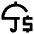 Security Umbrella Icon from Outlined Line - Material Pro Set