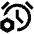 Alarm Setting Bolt Icon from Outlined Line - Material Pro Set