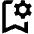 Bookmark Setting Gear Icon from Outlined Line - Material Pro Set