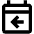 Calendar Previous Day Yesterday Icon from Outlined Line - Material Pro Set
