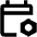 Calendar Setting Bolt Icon from Outlined Line - Material Pro Set