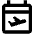 Event Flight Icon from Outlined Line - Material Pro Set