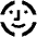 Face Scan Circle Icon from Outlined Line - Material Pro Set