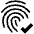 Fingerprint Validate Icon from Outlined Line - Material Pro Set
