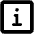 Info Square Icon from Outlined Line - Material Pro Set