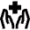 Insurance Hand Icon from Outlined Line - Material Pro Set