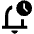 Notification Clock Icon from Outlined Line - Material Pro Set
