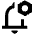Notification Setting Bolt Icon from Outlined Line - Material Pro Set