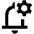 Notification Setting Gear Icon from Outlined Line - Material Pro Set