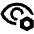 Visibility Setting Bolt Icon from Outlined Line - Material Pro Set