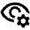 Visibility Setting Gear Icon from Outlined Line - Material Pro Set