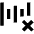 Voice Validation Deny Icon from Outlined Line - Material Pro Set