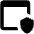Web Asset Shield Icon from Outlined Line - Material Pro Set