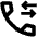 Call Forwarding Alt Icon from Outlined Line - Material Pro Set